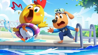 Safety in Swimming Pools | Safety Cartoon | Detective Cartoon | Kids Cartoon | Sheriff Labrador