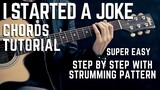 Bee Gees I Started A Joke Acoustic Guitar Chords Tutorial + lesson for beginners / experts