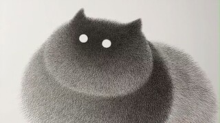จิตรกรชาวมาเลเซีย Kamwei Fong วาดภาพแมวด้วยสัมผัสขนฟู