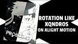 Rotation like xqndros on alight motion | alight motion tutorial