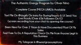 The Authentic Energy Program by Oliver Nino Course download