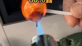 Flames of different temperatures vs lollipops