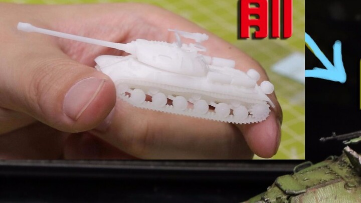 [Process-oriented] Coloring the 3D printed IS-3 model! 1/144 IS3 heavy tank