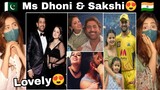 First Reaction on MS Dhoni & Sakshi Dhoni😍 | Indian Cricketers | CSK