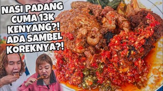 GILA! NASI PADANG SAMBAL SETAN SEBANYAK INI 13RB AJA