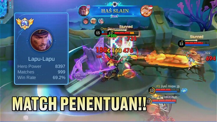 DETIK-DETIK BERSEJARAH LAPU GW 1K MATCH🔥