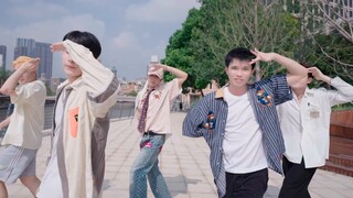 NEWJEANS เช้าอันแสนสวยของเด็กชายมัธยมปลาย [The Bund Street Scene] คัฟเวอร์เพลงใหม่ 'HYPE BOY'