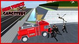 [SAKURA School Simulator] DRIVE A FIRE TRUCK TO ATTACK THE GANGSTER