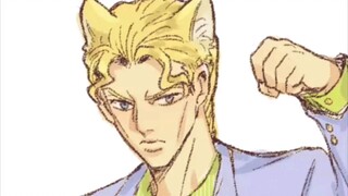 [JOJO memes] Yoshikage Kira memiliki telinga kucing manusia