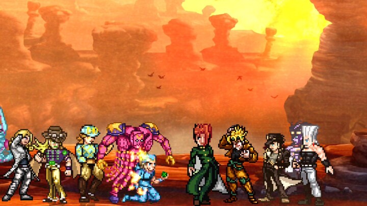 【MUGEN】Đội Ngựa Hoang VS Stardust Crusaders + Dior