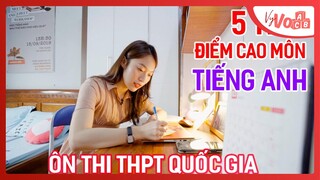 Cách ôn thi điểm cao tại nhà môn Tiếng Anh THPT Quốc gia | VyVocab Ep.45 | Khánh Vy