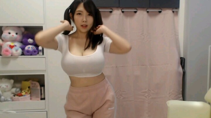กางเกงกีฬากำมะหยี่ไลฟ์หางม้าคู่ สาวสวย