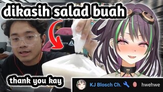 Momen bang al dikirimin salad buah sama kj blosch