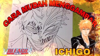 CARA mudah menggambar anime Bleach, kurosaki Ichigo