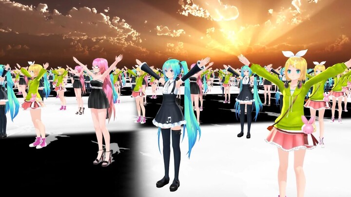 The third set of national high school students' radio gymnastics - Ten thousand people dancing with 