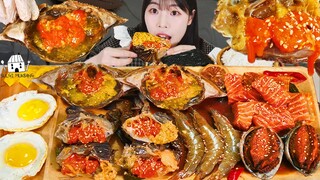 ASMR MUKBANG| 밥도둑 장특집🦀 직접 만든 간장게장, 전복장, 새우장, 연어장 먹방 & 레시피 MUKBANG KOREAN POPULAR FOOD EATING
