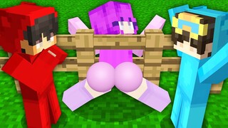 ZOEY Pranked Cash and Nico in Minecraft JJ and Mikey in Minecraft Challenge - Maizen