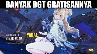 Mantap! Free Skin GRATIS, S Rank Selector dan Tiket Gacha di Honkai Part 2