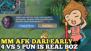 Ketika teman afk dari early game 4 vs 5 juga hajar aja pake monyet
