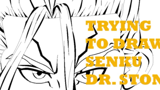 Drawing SENKU of Dr. Stone using windows paint - Part 1