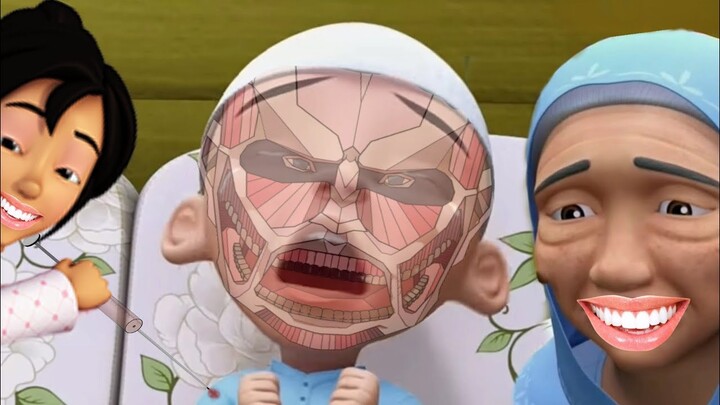 TRAGEDI UPIN DAN IPIN MENDAPATKAN KEKUATAN TITAN (PART 2)