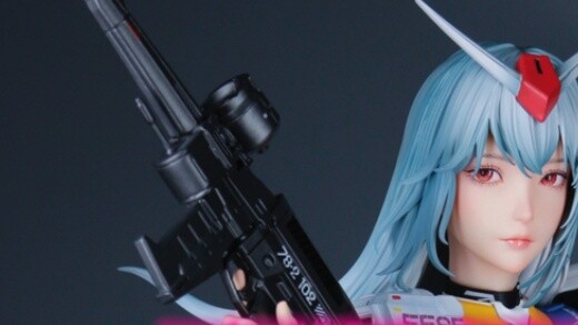 Unboxing late at night! The Gundam mecha girl with explosive armor is so big!