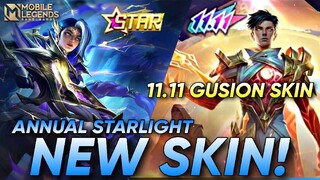 GUSION 11.11 SKIN AND LESLEY ANNUAL STARLIGHT SKIN 2022 | MLBB NEW SKIN