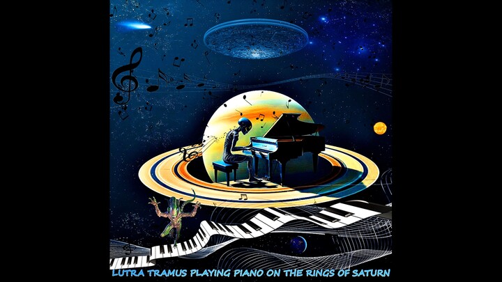 LUTRA TRAMUS PLAYING PIANO ON THE RINGS OF SATURN