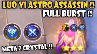 CRAZY CC BURST COMBO !! ASTRO ASSASSIN LUO YI !! MAGIC CHESS MOBILE LEGENDS