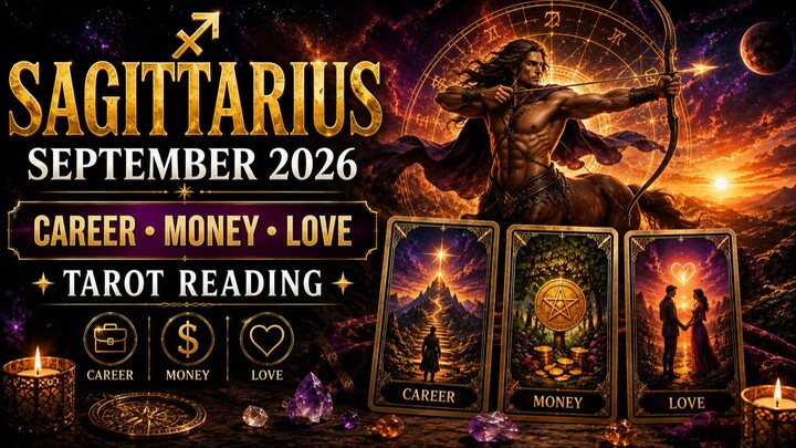SAGITTARIUS SEPTEMBER 2026 🔮 Career, Money & Love | Tarot Reading