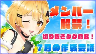 🌻７月の目標🌟メンバーシップ解禁🌟タグ命名！etc【ホロライブ/夜空メル】