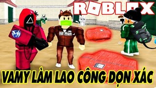 Roblox | KHI VAMY VÀO VAI LAO CÔNG CHUYÊN DỌN XÁC CHẾT TRONG SQUID GAME | Squid Game X