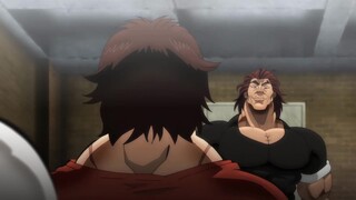 . Baki provokes Yuujiro after escaping death