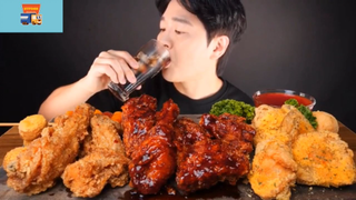 Mukbang gà rán, gà sốt #anngon