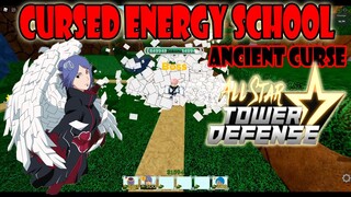 BEATING CURSED ENERGY SCHOOL SOLO NORMAL MODE (EASY WAY) - ALL STAR TOWER DEFENSE