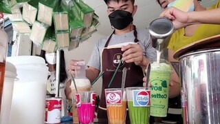 คุ้มค่ารอคิวใครๆก็บอกว่าอร่อย: ชานมเผือก นมสด นมชมพู ชาเขียวนม ชาไทย