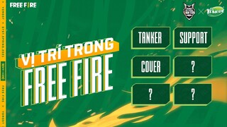 Các vị trí khi chơi Free Fire: Tanker, Cover, Support,... | Bạn là người chơi hệ nào?