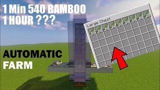 Tutorial Fastest Bamboo Farm in Minecraft 1.17 - 540 Bamboo/Minutes