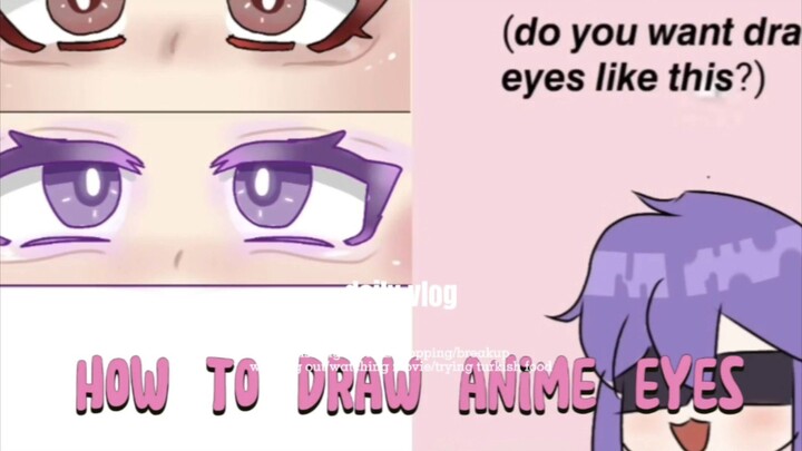 how to draw anime eyes