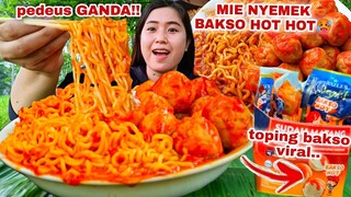 UGAL UGALAN❗MUKBANG MIE PEDAS NYEMEK BAKSO HOT KANZLER PEDAS DOUBLE⁉️