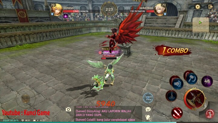 World of Dragon nest - Warrior PvP Anti Chicken Silence Combo