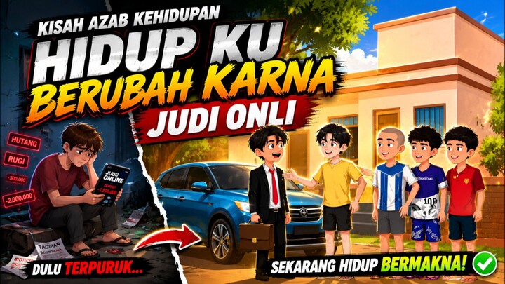 Bangkrut Karna Judi Onli | Animasi Azab .