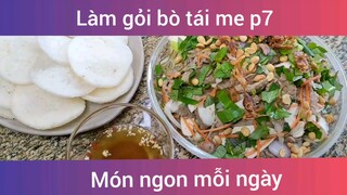 Làm gỏi bò tái me p7