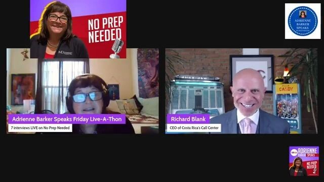 Adrienne Barker speaks no prep needed guest Richard Blank Costa Ricas Call Center