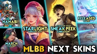 STARLIGHT FEBRAURY & MARCH | AOT SKIN ANIMATION | HANABI EPIC SHOP SKIN? - Mobile Legends #whatsnext