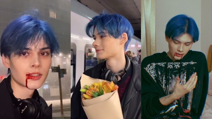 TikTok Handsome Guy | Russian Blue-haired Vampire Hodseybishop (Part 2)
