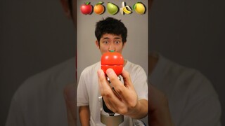 Emoji EATING Challenge 🍎🍊🍐🍌🍋 #asmr #asmreating