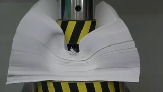 【液压机压一切】很厚的纸