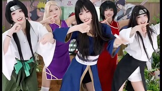 泡葵茄居婷五排扇子舞《哇》