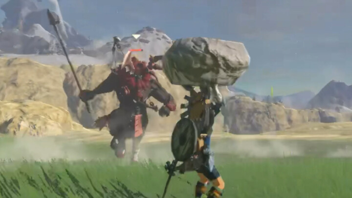 Nintendo must have a purpose for placing a rock next to the Centaur.